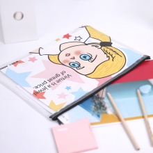 晨光文具 网格拉链袋 A4拉边袋 任性女孩ADM95037
