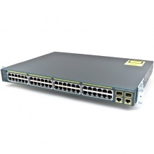 Cisco思科 WS-C2960+48PST-L 智能二层百兆交换机48口 POE交换机