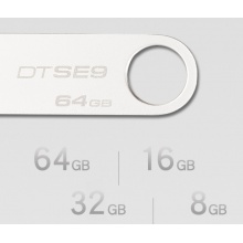 金士顿（Kingston）DT SE9H 32GB 金属U盘 银色亮薄